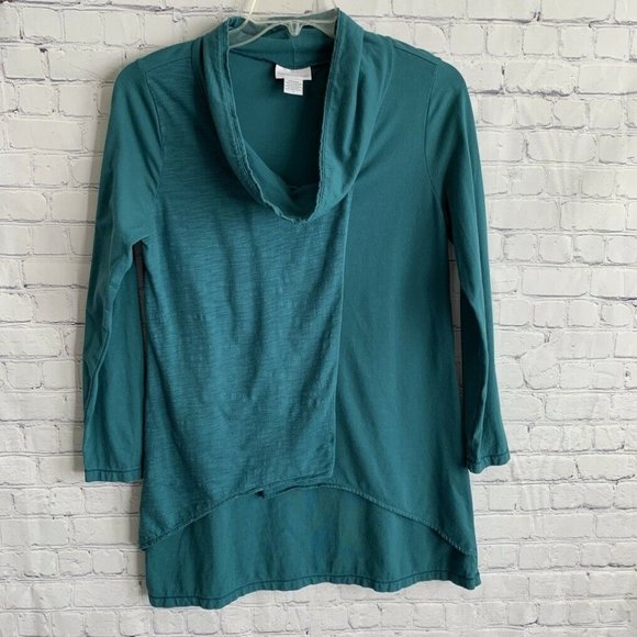 Soft Surroundings Double Layer Wrap Tunic Cowl Neck Size Small - Picture 1 of 4